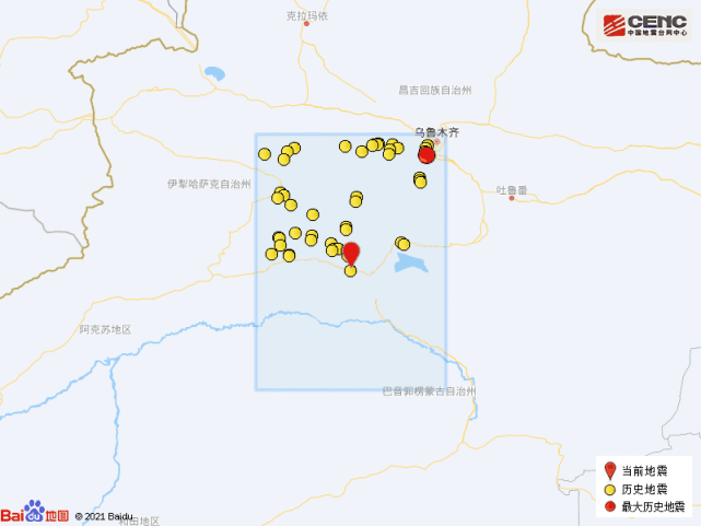 新疆巴音郭楞州庫爾勒市發生30級地震