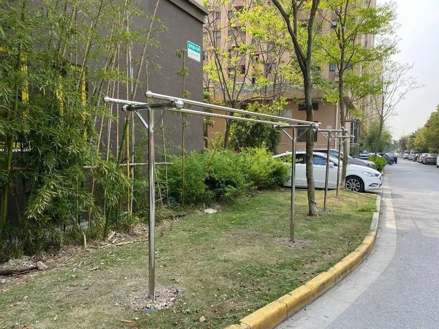 深入群众了解需求宝山罗店的共享晾衣架暖人心