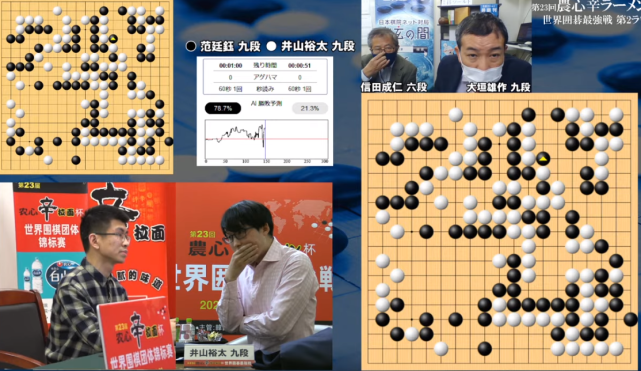 农心杯第6局范廷钰不敌井山,韩国围甲朴廷桓率队2连胜