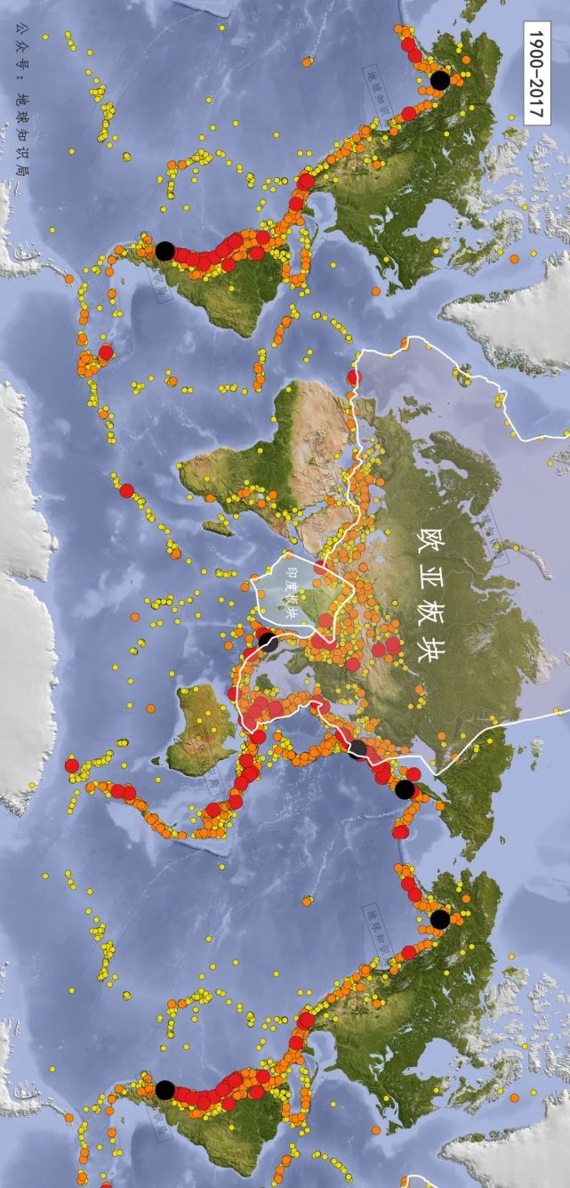 南亚次大陆印度板块北上形成了青藏高原和喜马拉雅山脉大约6500万年前