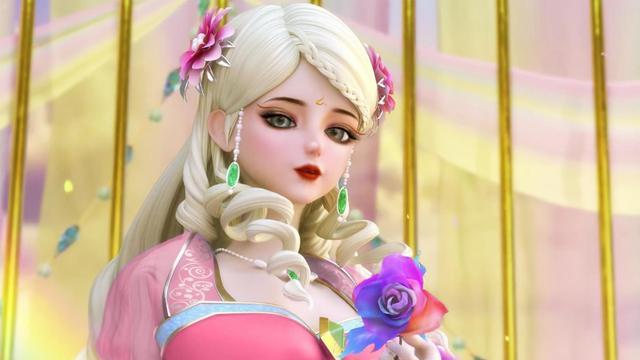 灵公主灵公主是这部动漫中人气很高的仙子之一,她很