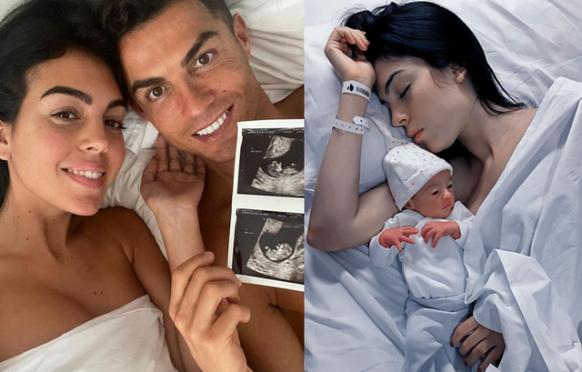 乔治娜素颜出街,换孕后不再化妆,颜值依旧在线,贵妇气质十足!