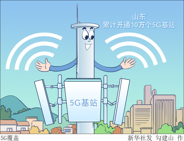(图表·漫画)【经济】5g覆盖|5g|图表|济南|山东|5g基站
