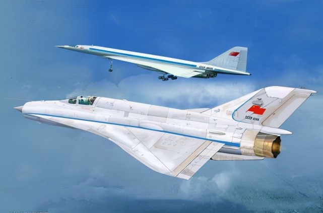 为图144超音速客机而生鱼窝中的异形米格21i长着无尾三角翼