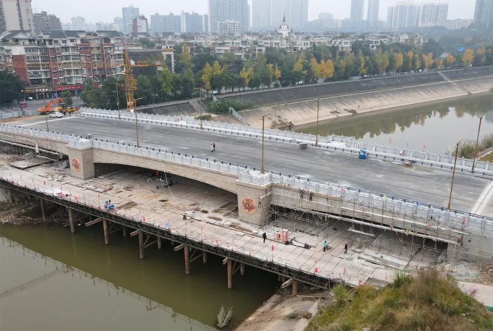 南充新建西河桥陈寿路匝道桥元旦前通车