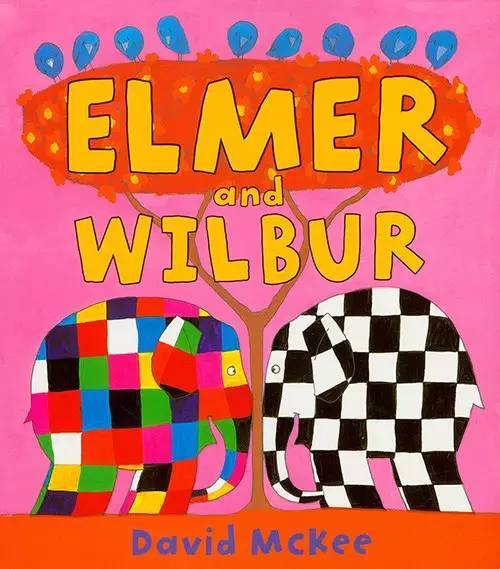 花格子大象艾玛喜欢开玩笑,他的表弟黑白格子大象韦伯也喜欢开玩笑.