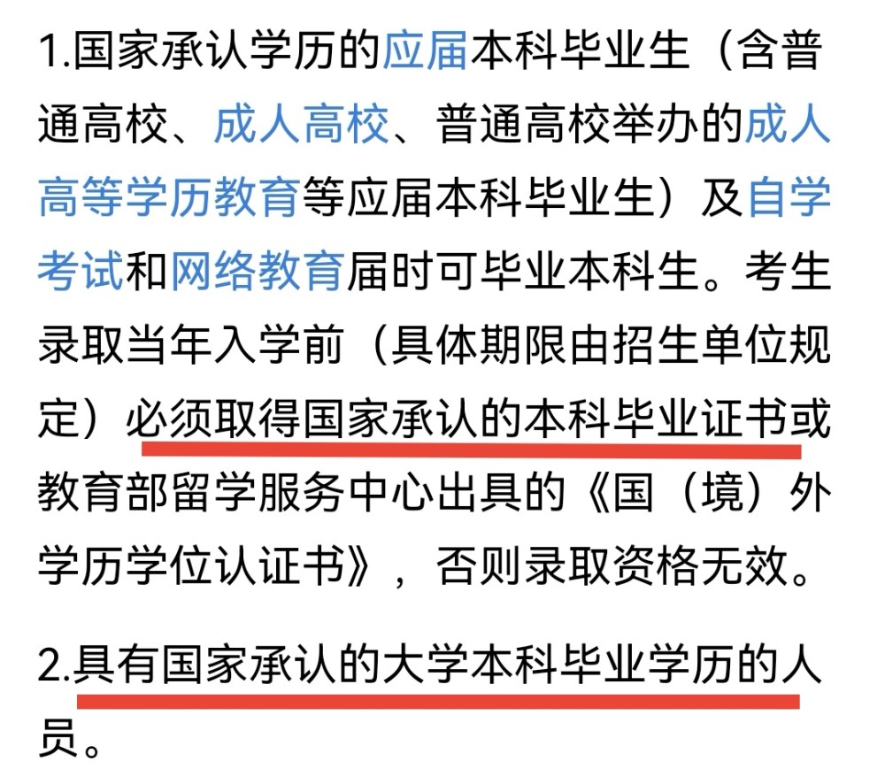 只要求了本科畢業證書,或者大學本科學歷.