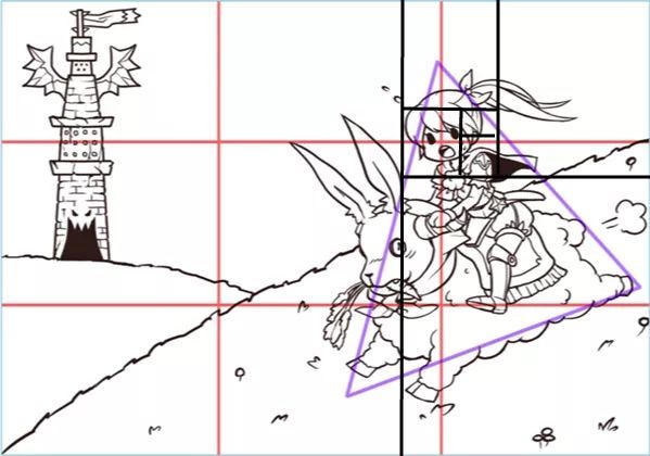有一个黄金比例,让插画熠熠生辉!需要记住的 3 种基本构图
