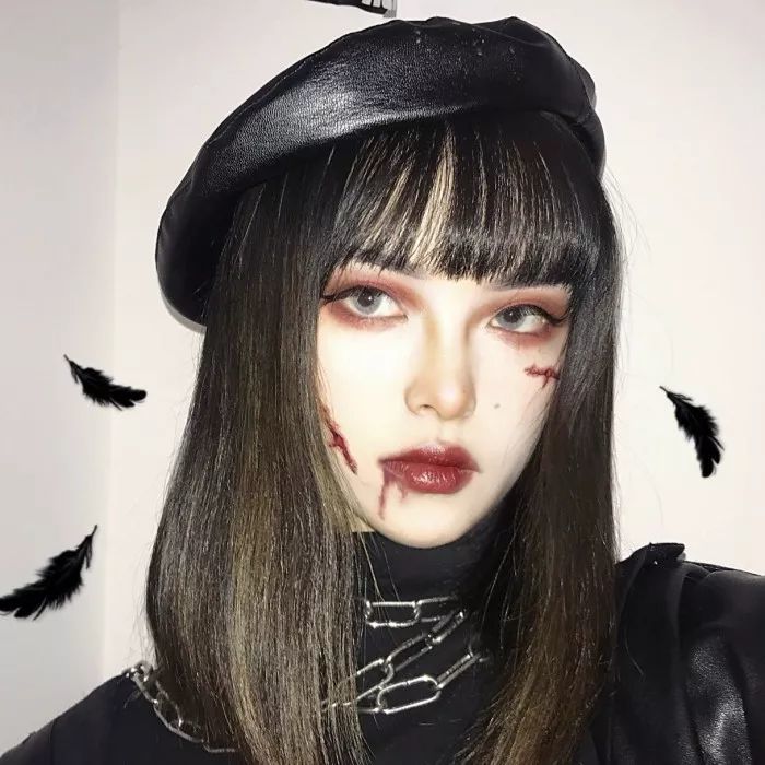 暗黑头像女 腾讯网