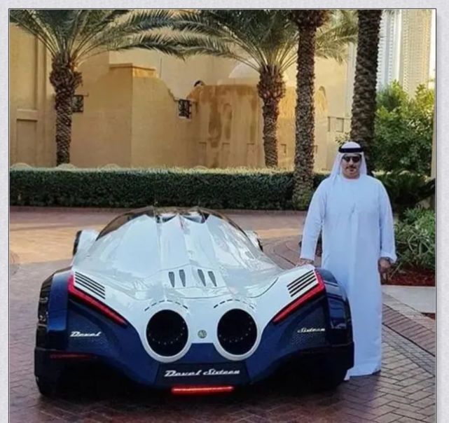 迪拜王子5亿定制跑车能和飞机比速度方向盘长得像八筒