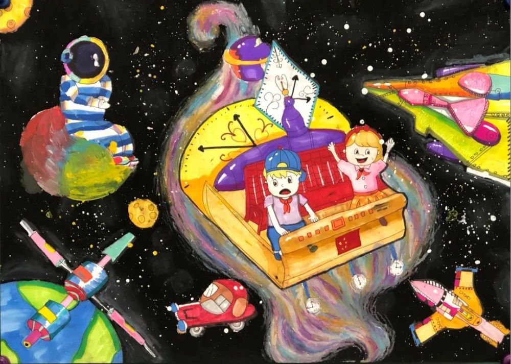 2021校园科技节(一)|科幻引领时代 艺术点亮梦想:科学幻想画