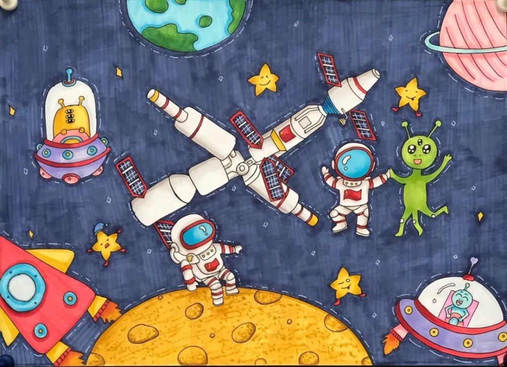 2021校园科技节(一)|科幻引领时代 艺术点亮梦想:科学幻想画