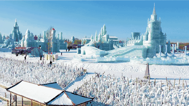 2022长春公园冰雪乐园图片