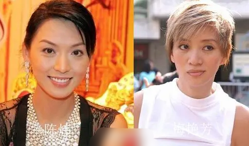 陈炜和梅艳芳实在太像了,不是那种化了妆之后的像,是本身长得就像