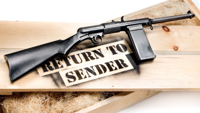 sw轻型步枪9mm口径短步枪英军买了又退货售后给换了手枪