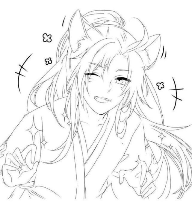 绘画技能分享|线稿分享第73期《魔道祖师》