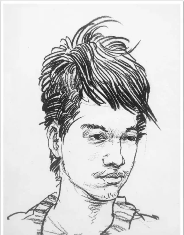 有空你就练练这些速写线描头像