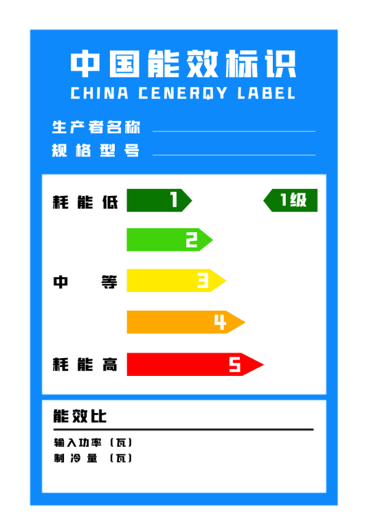 能效标识标准图片