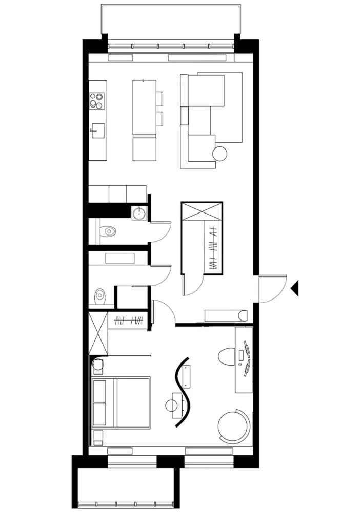 82㎡一字户型,每一处设计都有满满细节!