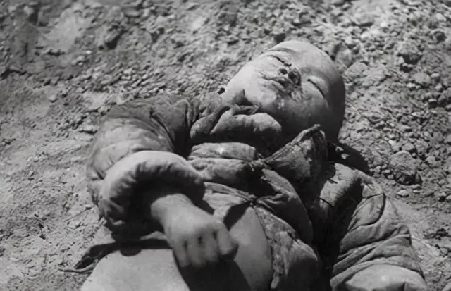 5岁的小金子看着父亲倒下却强忍着泪水不哭最后跟母亲一起牺牲