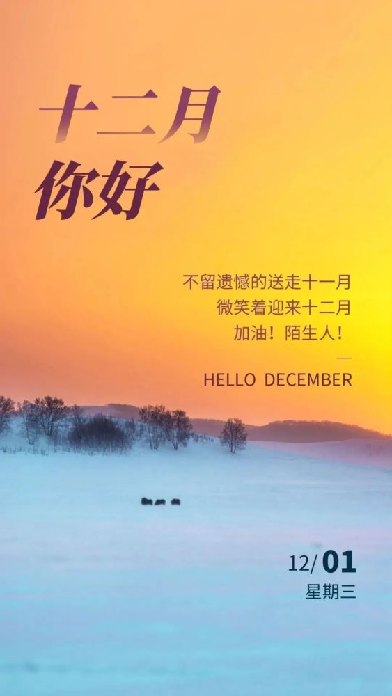 12月你好图片配图大全,12月朋友圈文案句子短句心情_腾讯新闻