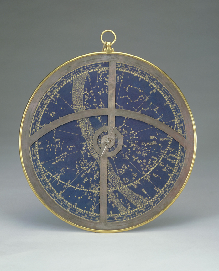 瓷青纸简平星盘仪,康熙年间宫廷御制,故宫博物院藏它和头顶的星星,都