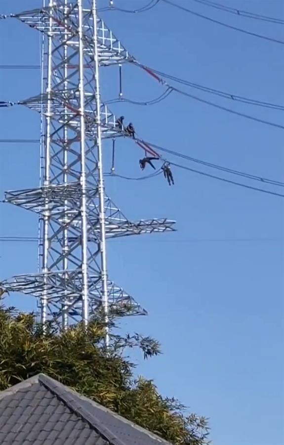 长沙一高压线上两名工人触电:1死1伤|戴安全|交叉口|长沙