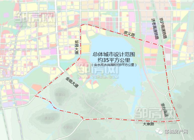 定了邹城孟子湖新区新规划开始招标未来可期