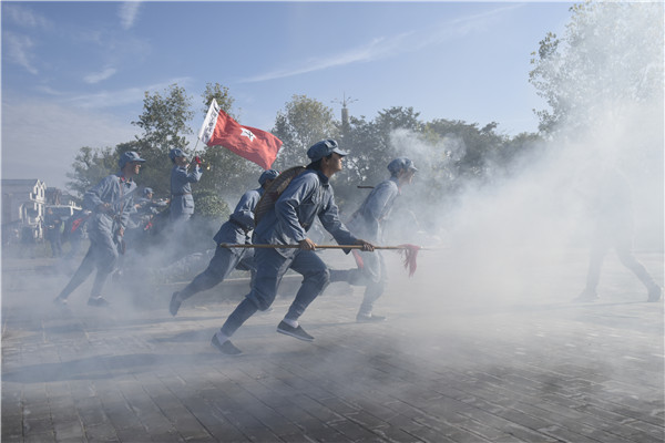 "战场"中的思政课!赣南卫职院学子沉浸式体验"大柏地战斗"_腾讯新闻