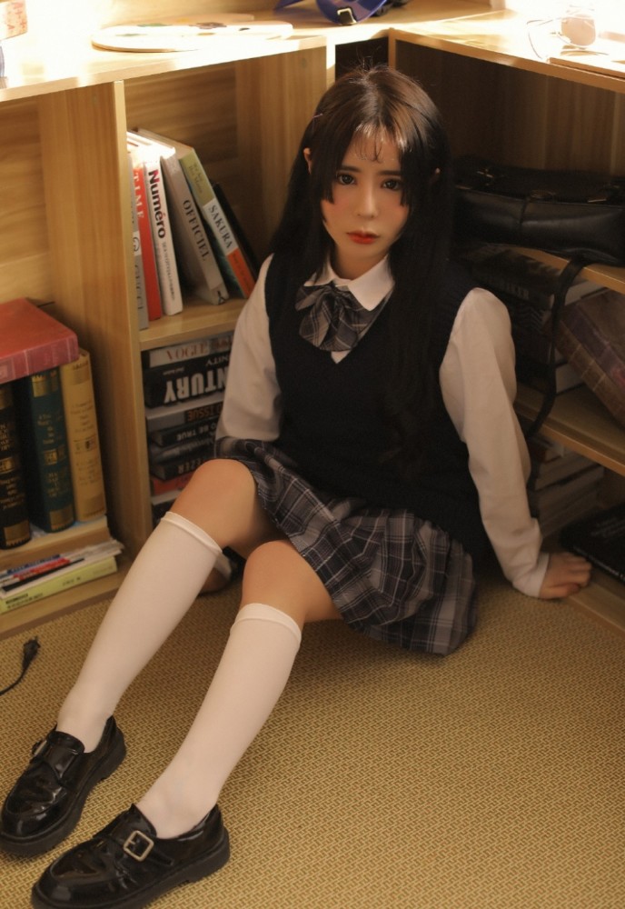 jk制服白丝双马尾