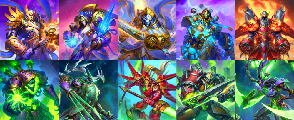 炉石传说皮肤年终总结90张贴图只有8张有特效