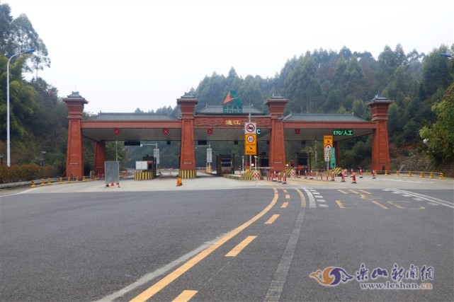 高速乐山城区通江互通连接线月底通车