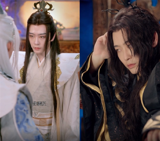 帝君黑化前后,妆容几乎没有变化,但整体气质完全不一样主角柳龙庭是