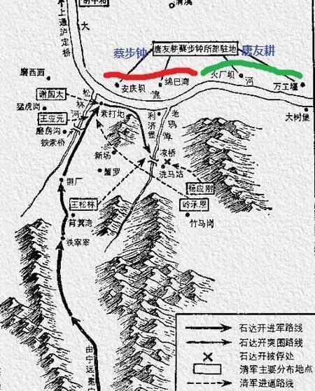 巧渡金沙江行军路线图图片