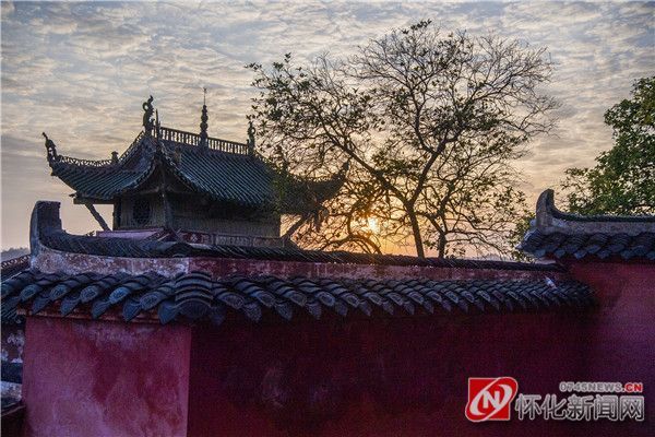 图说怀化|夕阳下的沅陵县龙兴讲寺尽显古风古韵