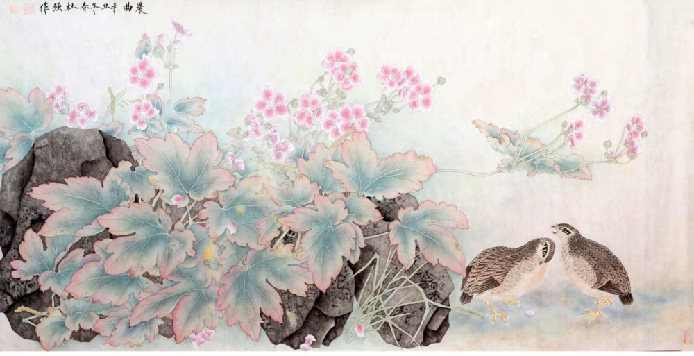 甘肃著名花鸟画家杜强老师作品欣赏