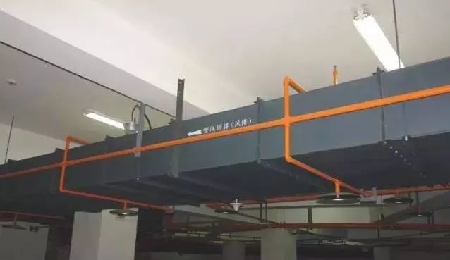 当喷淋遇到风管