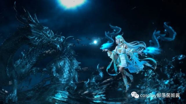 cos:王者荣耀西施游龙清影,招不在多,有龙则灵