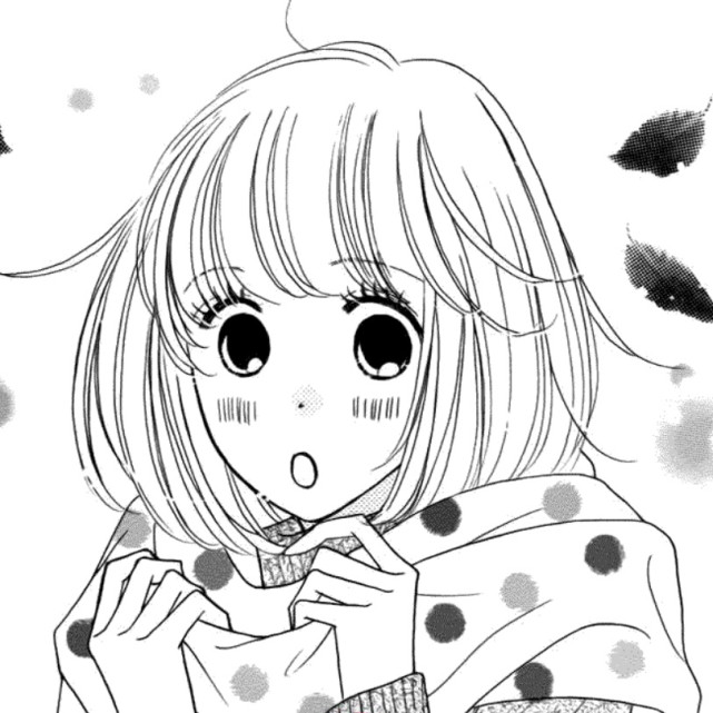 可爱短发漫画女头