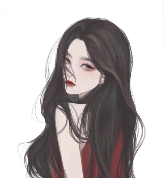 手绘女头丨"你找了好久的御姐风"