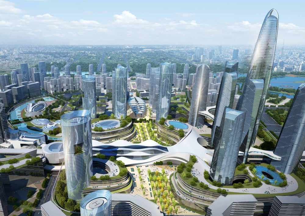 成都青年城邦城市设计立体效果图成都青年城邦城市设计规划图