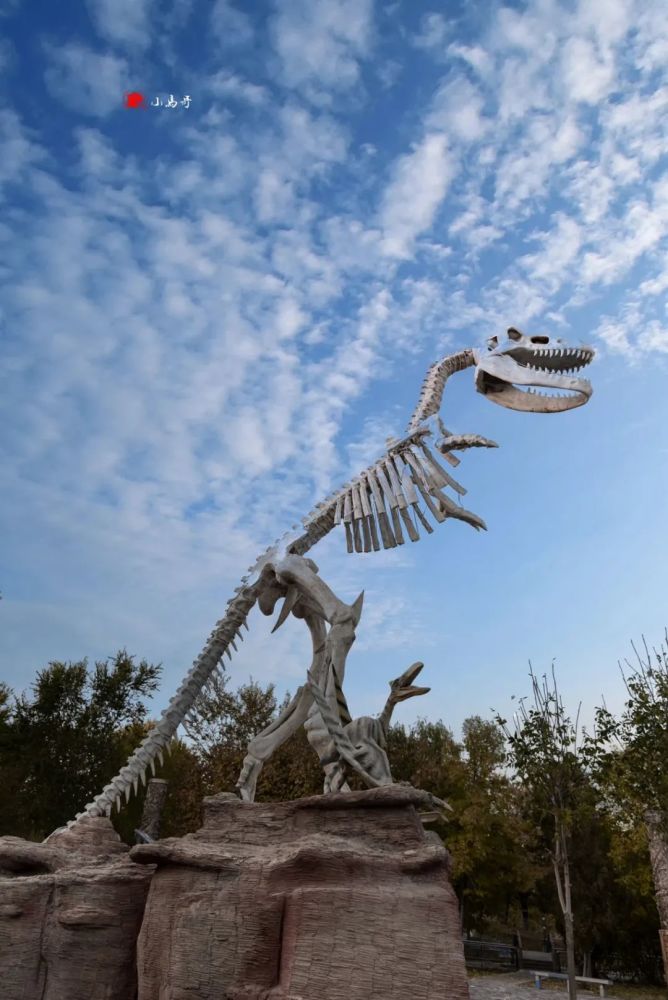 是一个巨大无比的湖泊,岸边林木繁茂,栖息着无数种动物,而克拉玛依龙