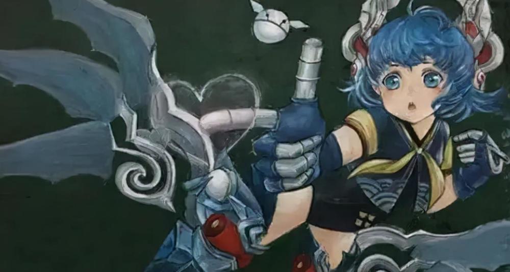 初中生"黑板报"被称赞,3d效果逼真引人注目,美术生甘拜下风