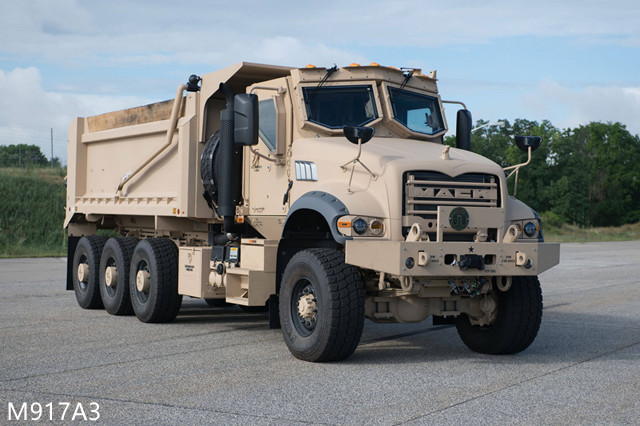 美軍m917系列自卸卡車,商用卡車就是軍車的技術底子