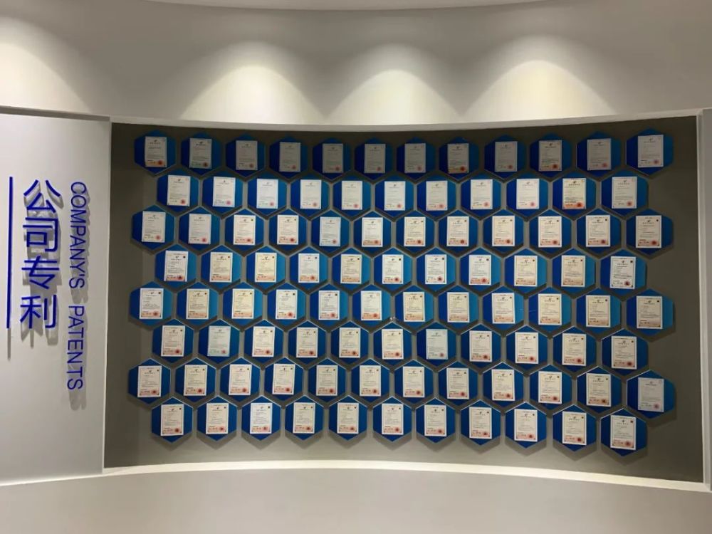 公司专利墙(一)自2019年获上海市专利试点单位后,中科新松高度重视