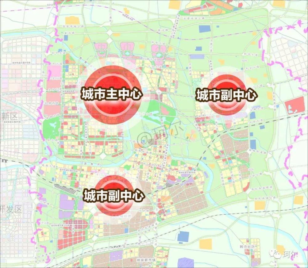 园,官渡南,雁鸣湖,临港四大组团,强调特色功能培育,分别承担西融郑州