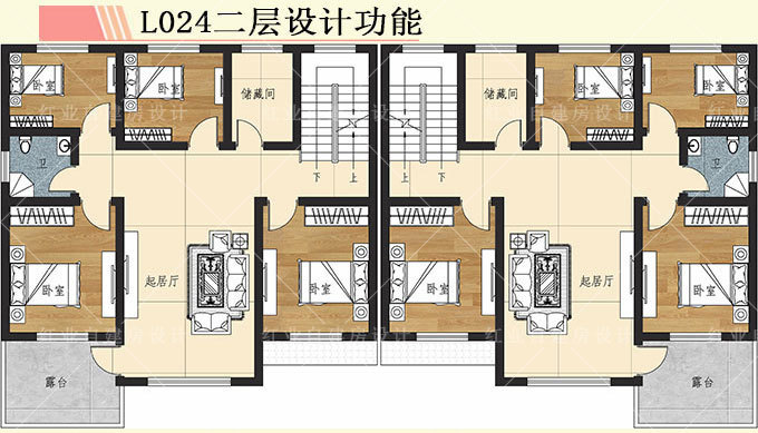 農村合建房從這5套雙拼別墅裡選一套顏值高還實用尤其第3套