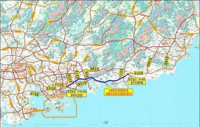 深汕西改扩建项目预计2024年建成通车