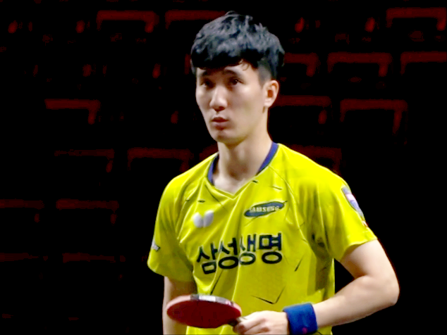 乒乓世界杯国乒两大劲敌过招郑荣植31淘汰李尚洙晋级八强