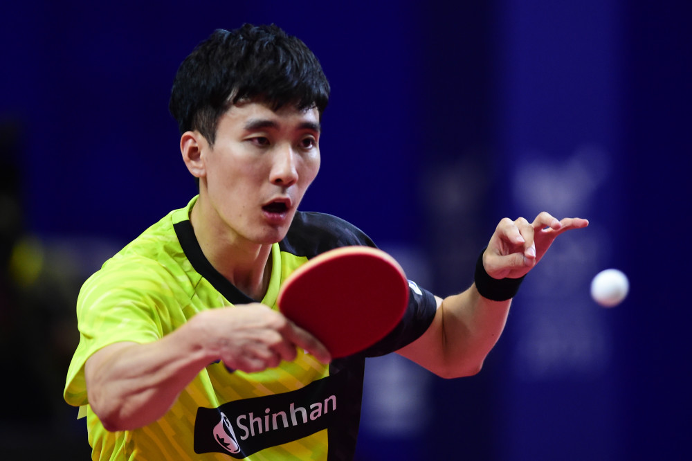 乒乓球世界杯三人晋级八强韩国名将31淘汰队友静候樊振东